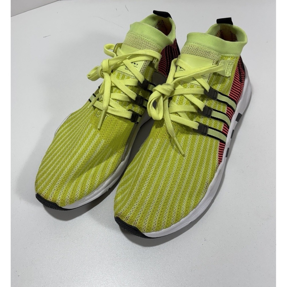 Adidas Men's Sz 14 EQT Support Mid ADV Running Shoes B37436 Primeknit Glow